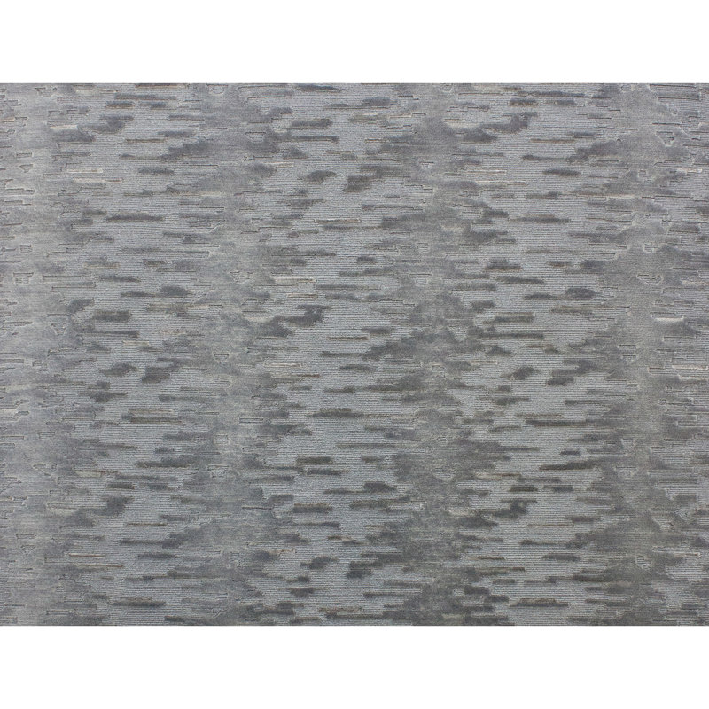 Camouflage Area Rug in Silver/Gray, Rectangle 8' x 10'
