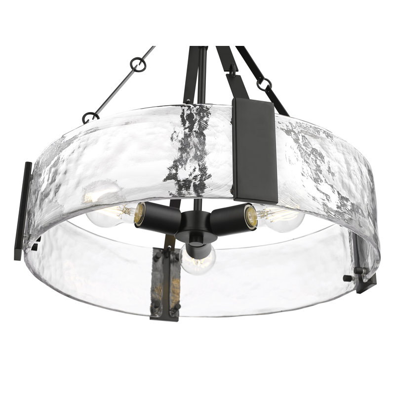 Luminaire suspendu Rezi - noir mat, H 19,75 po x l 20,25 po x P 20,25 po, 3