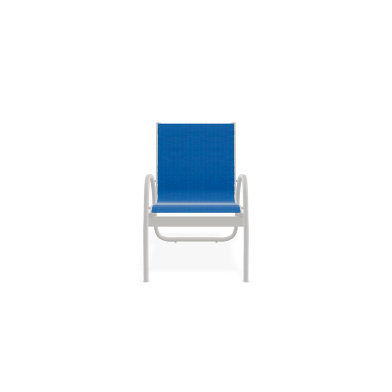 Fauteuil de patio Gardenella, Neige texturée, Bleu pacifique 28D