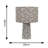 Bertie Leopard Print Full Fabric Table Lamp with LED Bulb