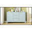 Buffet Wave Design avec 3 tablettes réglables, 3 tiroirs et des portes à fermeture douce, parfait pour le rangement et l'esthétique moderne dans n'importe quelle pièce-1880895198