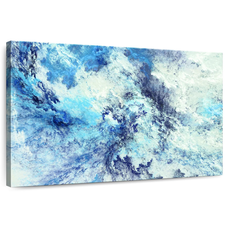Abstrait de nuages glacés Avery, H 16 po x l 24 po