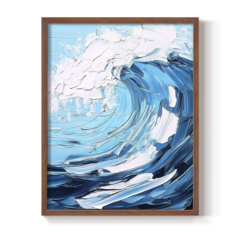 NAUTICAL Series XC, reproduction encadrée - bois massif, Noyer, H 15 po x l 12 po
