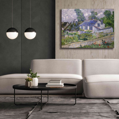 «Homes At Auvers 2» par Vincent Van Gogh, art mural sur toile giclée