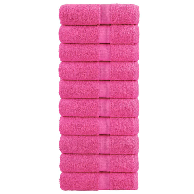 Premium Guest Towels SOLUND 10Pcs 30X50cm 600Gsm, Pink