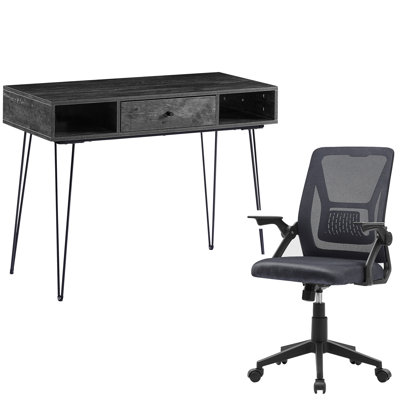 2 Piece Writing Desk Office Set