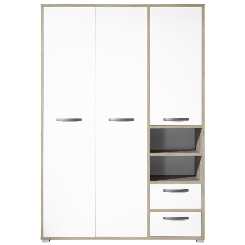 Smith 3 Door Wood Wardrobe