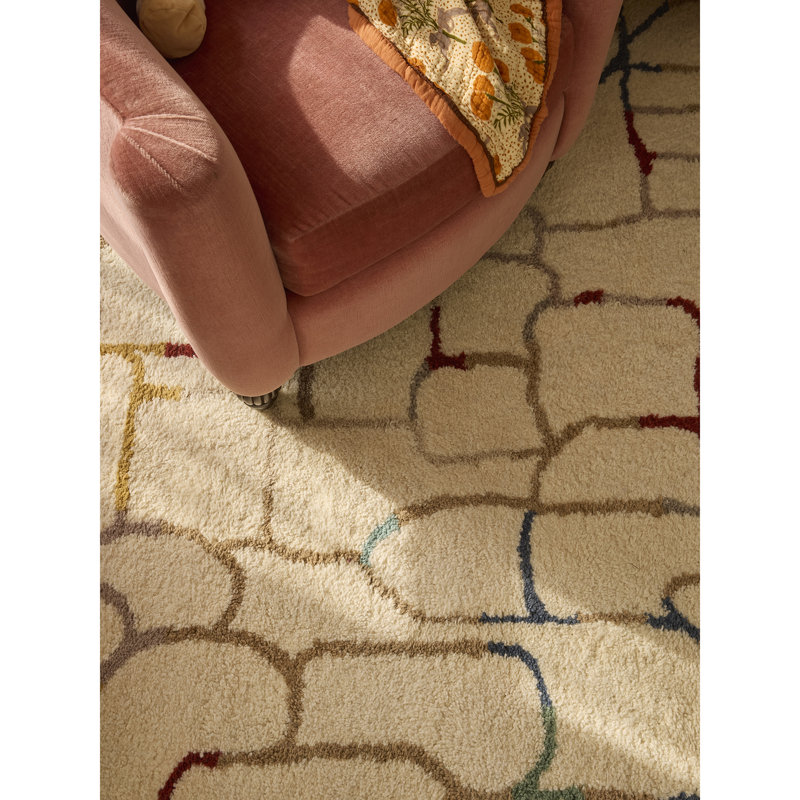 Modern Shag - Pebble Rug Hand Tufted Wool  Rug, Rectangle 7'6" x 9'6"