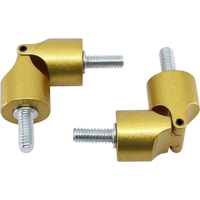 Meriville Hinged Elbow Connector, 2 pcs, 0.75", Royal Gold