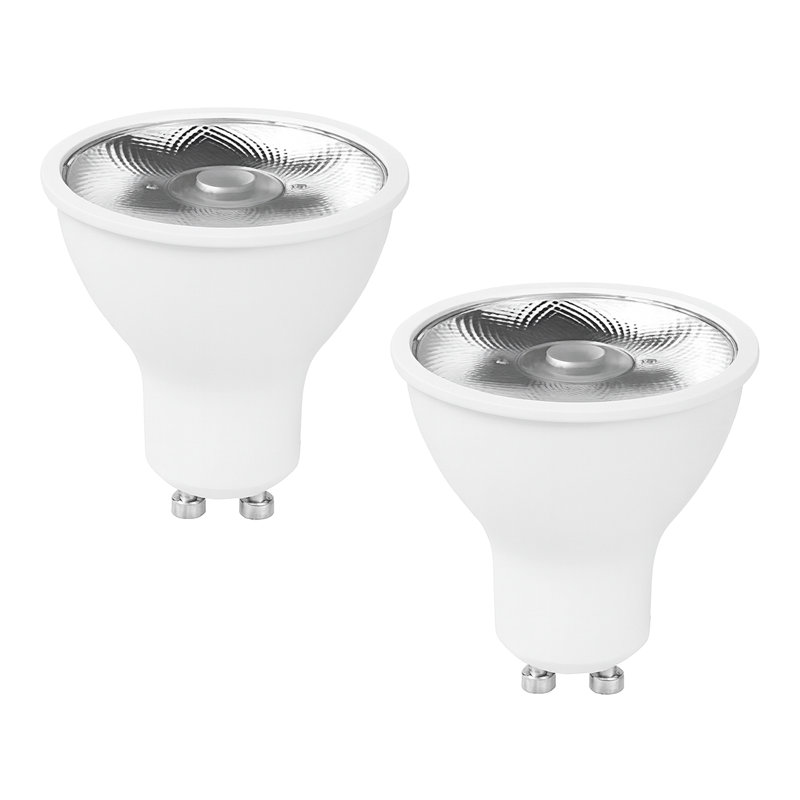 2 Pack LED GU10 Bulb Cool White 6400K 3W (30W Equivalent) Spotlight Light Bulb, Energy Saving, 300LM, 100° Beam Angle, Non-Flicker, Non-Dimmable, for Home Lighting