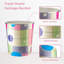 Ombretta 7.7L Waste Bin Plastic Waste Paper Basket Bin Pack Of 2 Round Waste Basket Open Trash Can