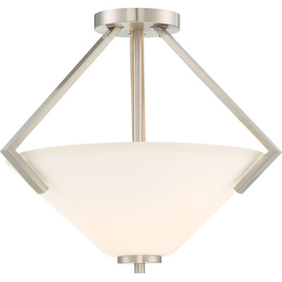 Naccarato Glass Semi Flush Mount