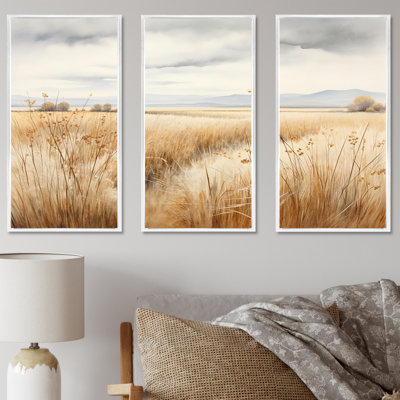 «Prairie Peacefulness Meadows V», ensemble de reproductions d'art mural prairies