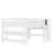 Full Loft Bed with Solid Wood Low Loft, Multi-Storage Bookcases, Drawers & Boxes, Desk and Blackboard, Kids Platform Bed, No Box Spring Needed, White-1262830888-1262830895