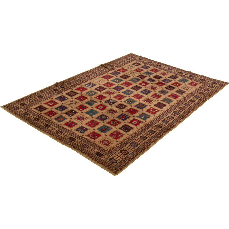 Tapis d’intérieur en laine 7 pi 7 po x 9 pi 3 po à la main one-of-kind-noué la 2010 baluch Shanksville