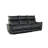 Lenne 2Pc Manual Reclining Sofa And Loveseat Set, Black Vegan Leather-119907004