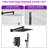 VIBRANTBATH Abyssal Hush Matte Black 12-in Dual Head Built-In Shower Faucet System with 2-way Diverter ( Pressure-balanced Valve Included )-58864881