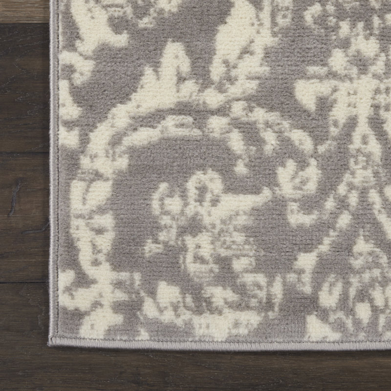 Rosemead Damask Indoor Rug, Rectangle 3' x 5'