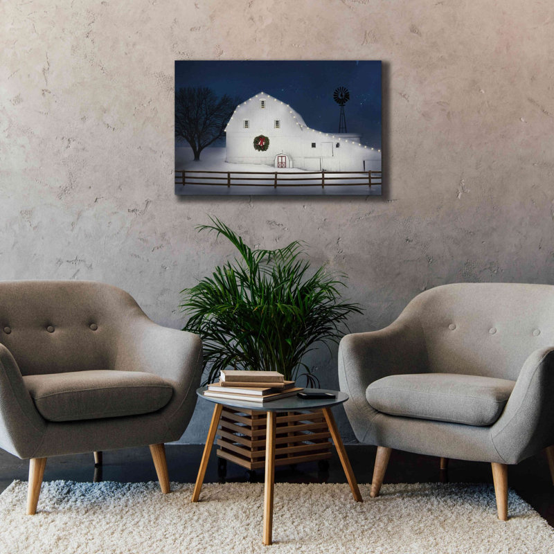 «Christmas Starry Night» par Lori Deiter, art mural sur toile, H 26 po x l 40 po x P 1,5 po