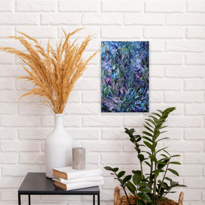 Contemporary Art Ethereal Romantic Abstract Nature Flower Wall Art by Marina Nelson - Wrapped Canvas Print