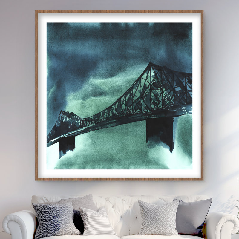Imprimé turquoise du pont Montréal-Montréal de Montréal - Décoration intérieure
