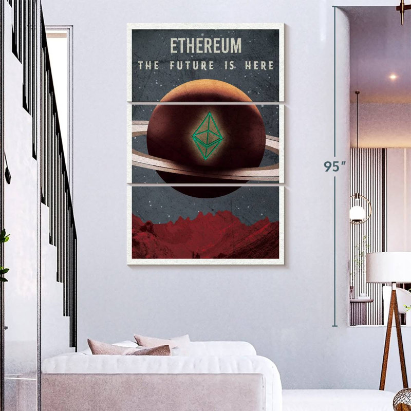 Tergel Ethereum Future Sign, 74" H x 48" W