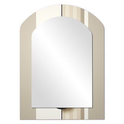 Geometric Momentum Moon Balance - Irregular Abstract Minimalism Modern Unique Wall Mirror