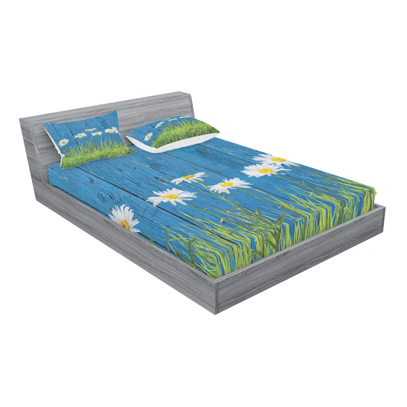Microfiber Sheet Set, Full Sheet + Fitted Sheet + 2 Pillowcases