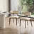 Modern Faux Leather Dining Chair, Solid Wood Kitchen Chairs With Padded Seat And Back For Dining Room, Comfortable Design In Beige, Brown Legs (Set of 4)-45914957-48606749-40134678