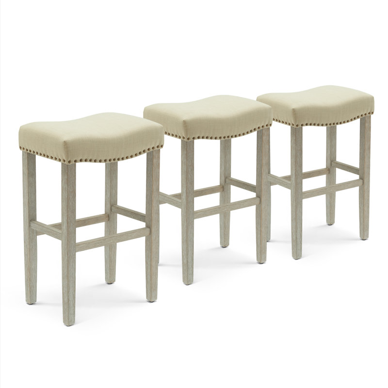 Tabouret Jameson, Beige/gris, Tabouret de bar (siège d'une hauteur de 29 po)