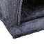 Arbre à chat gris à deux couches avec maison et enveloppé, profondeur de produit de 19,7 po, largeur de 17,7 po, hauteur de 34 po, 25,82 lb, structure stable, deux zones de couchage, décoration, surface d'assemblage simple