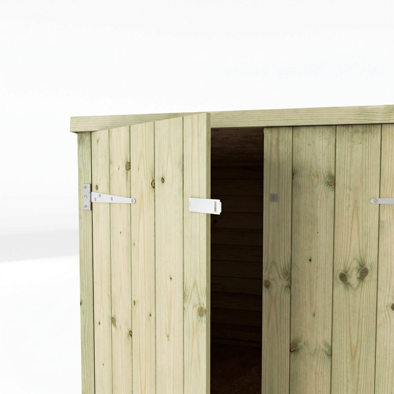 Mercia 4 x 6ft Overlap Pent Bike Store, No