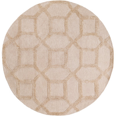 Wyble Hand Tufted Geometric Indoor Rug