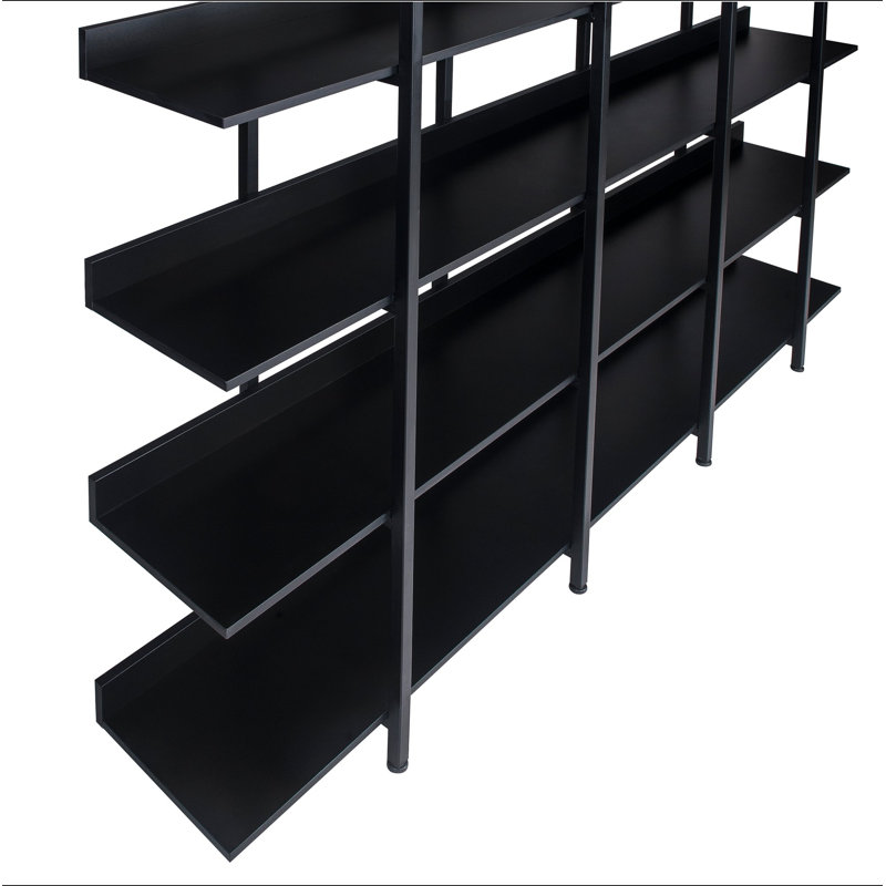 Bibliothèque à 5 niveaux avec bureau ouvert, étagère de style industriel rétro avec structure en métal, panneau de fibres à densité moyenne (ancien numéro de référence: WF286176AAB / N725P247766Z)