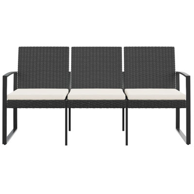 Gyula Wicker Garden Bench by Brayden Studio