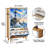 Shoe Storage Cabinet with 3 Flip Drawers for Lighthouse Ocean Wave Starfish Nautical Elements Watercolor Style Shoe Rack Storage Organizer