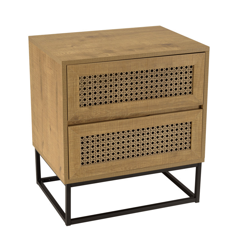 Cissell 52cm W Manufactured Wood Bedside Table