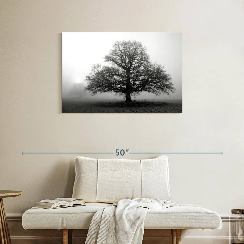 Harnek Tree In Mist, 24" H x 36" W