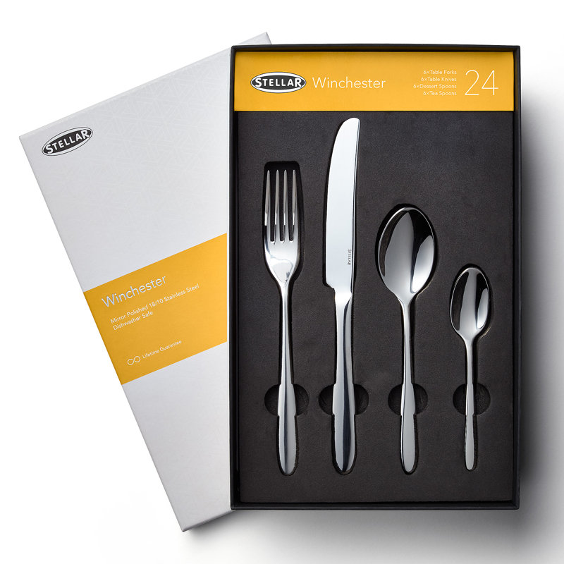 Stellar, Winchester - 24 Piece Cutlery Set, Service for 6