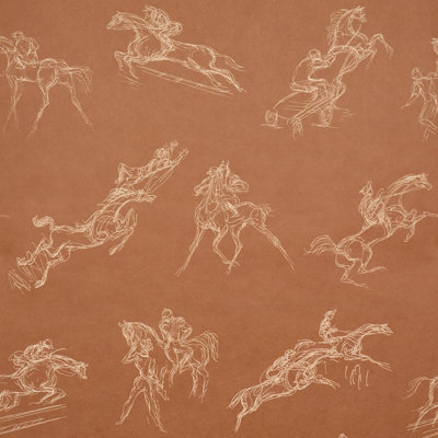 Schumacher X Backdrop Tanbark Wallpaper