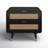 Cianciulli 2 - Drawer Nightstand in Black/Natural/Brass