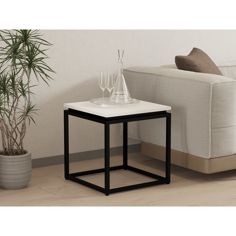 Table basse Lacon, Blanc