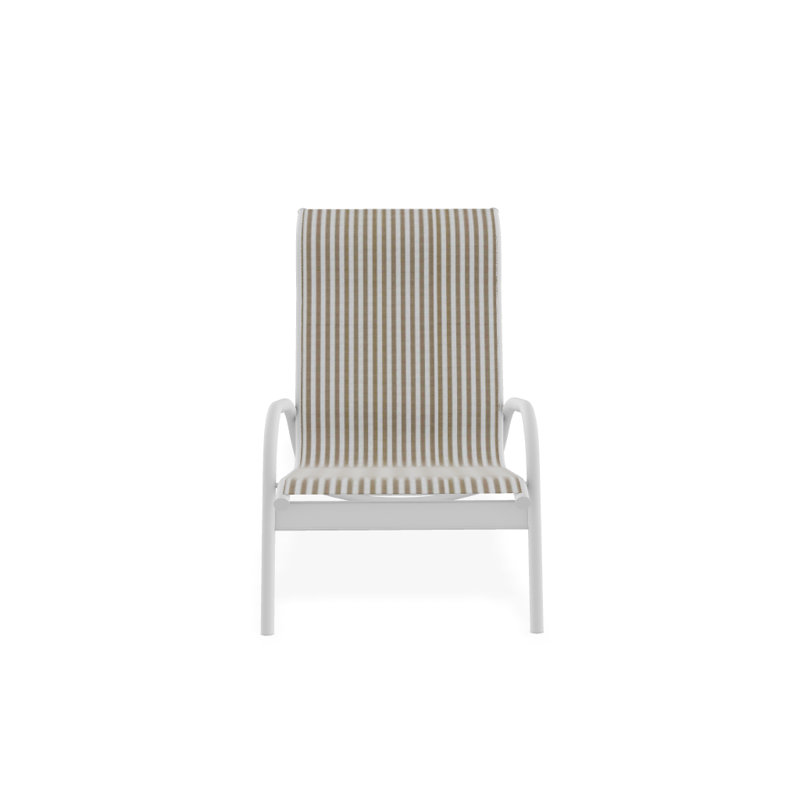 Beach Chair, Textured White, Tan