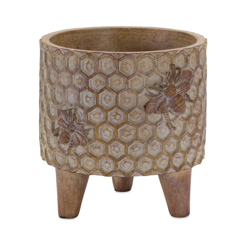 Ensemble de pots à fleurs en résine 2 pièces Aleem