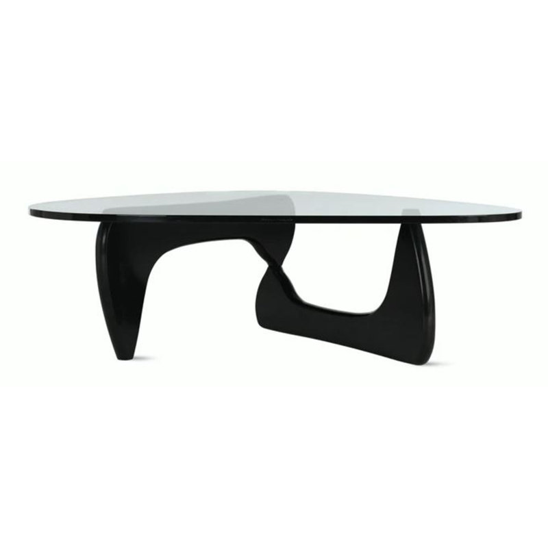 Santiago Solid Wood Coffee Table, Black, 16" H x 41" W x 36" D