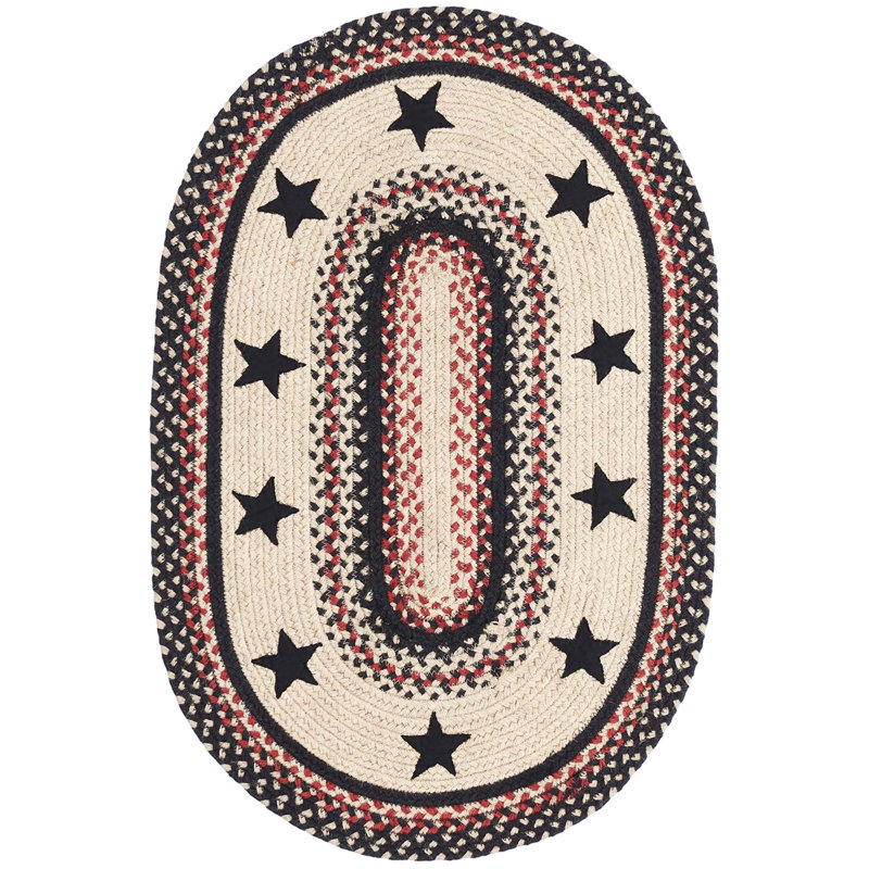 Privett Geometric Indoor Rug, Oval 1'8" x 2'6"