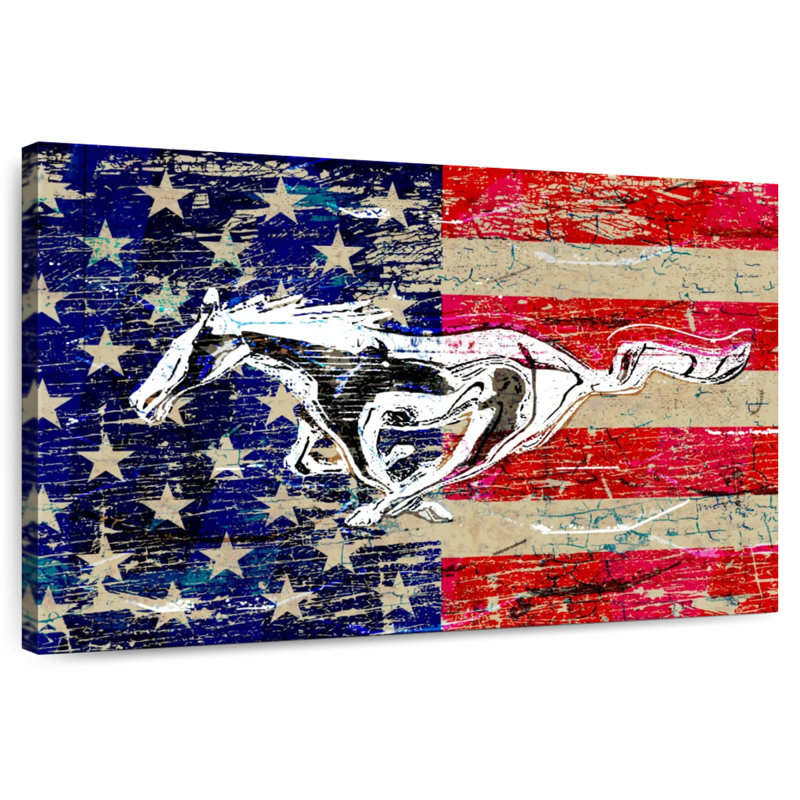 Drapeau Bores Old Ford, H 20 po x l 30 po