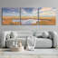 Ensemble de 3 pièces «Early Risers» par Steve Hunziker, art mural en verre acrylique-102020241