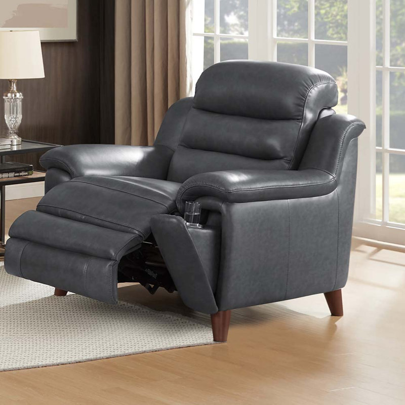 Fauteuil inclinable en cuir Raghid