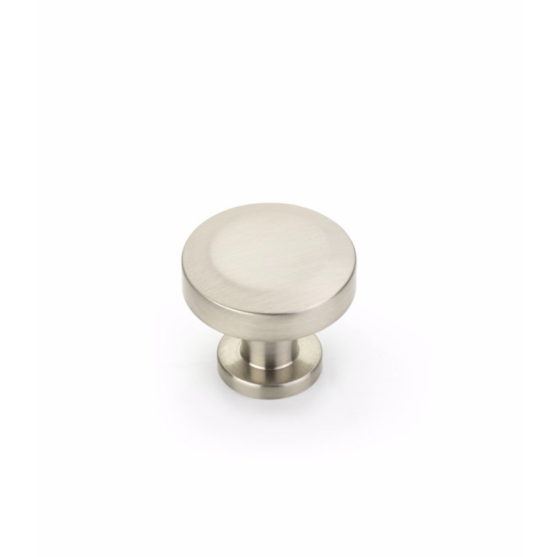 Heathrow Round Knob, Brushed Nickel